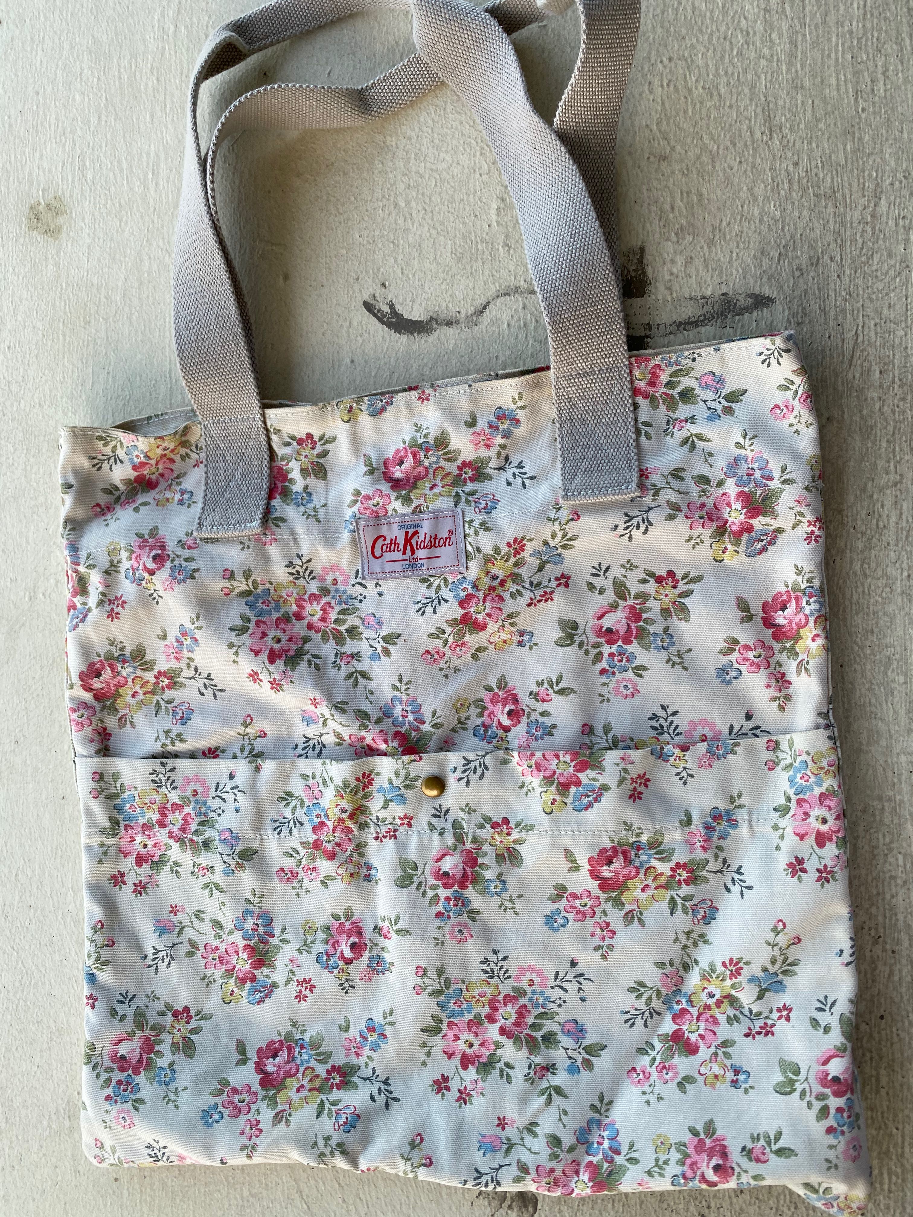 Cath kidston new arrivals grey floral bag