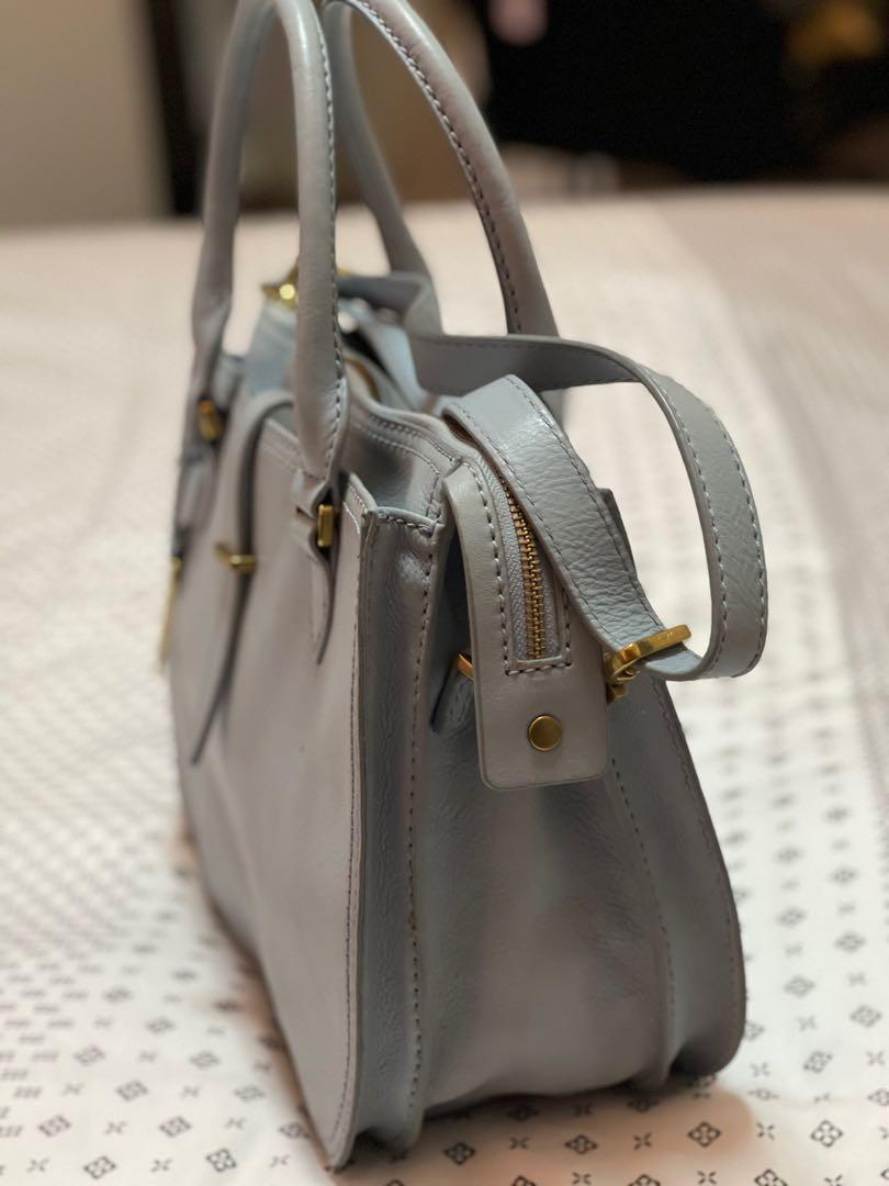 Fossil Ryder Satchel Large in Horizon Blue