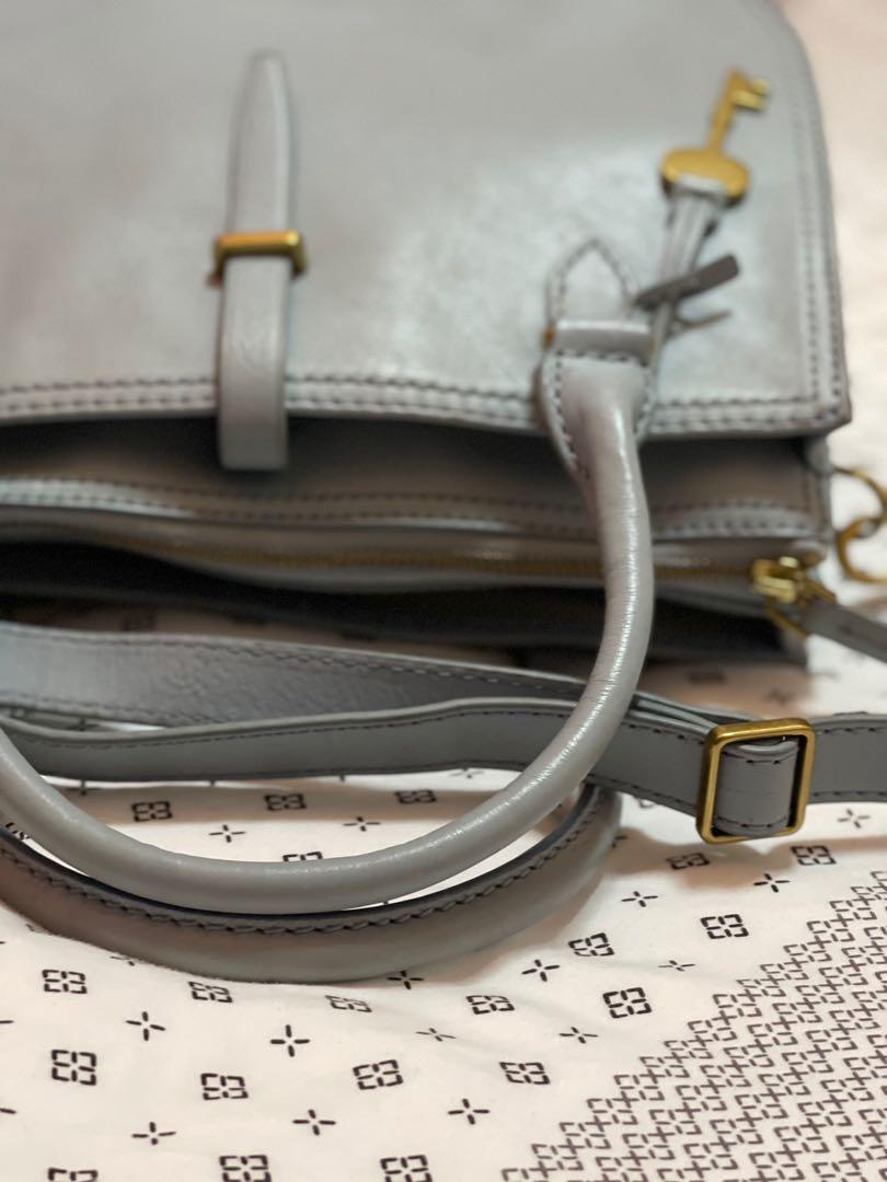 Fossil ryder sale satchel steel blue