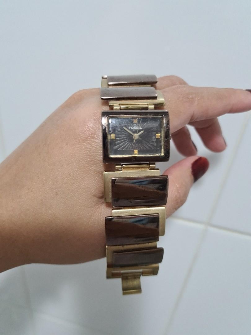 Fossil clear watch on sale