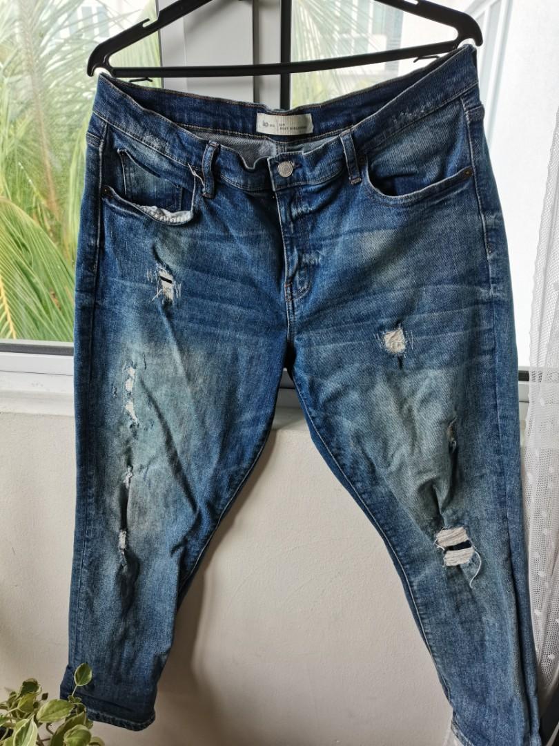 GAP 1969 Best Girlfriend Ripped Jeans, Women's Fashion, Bottoms