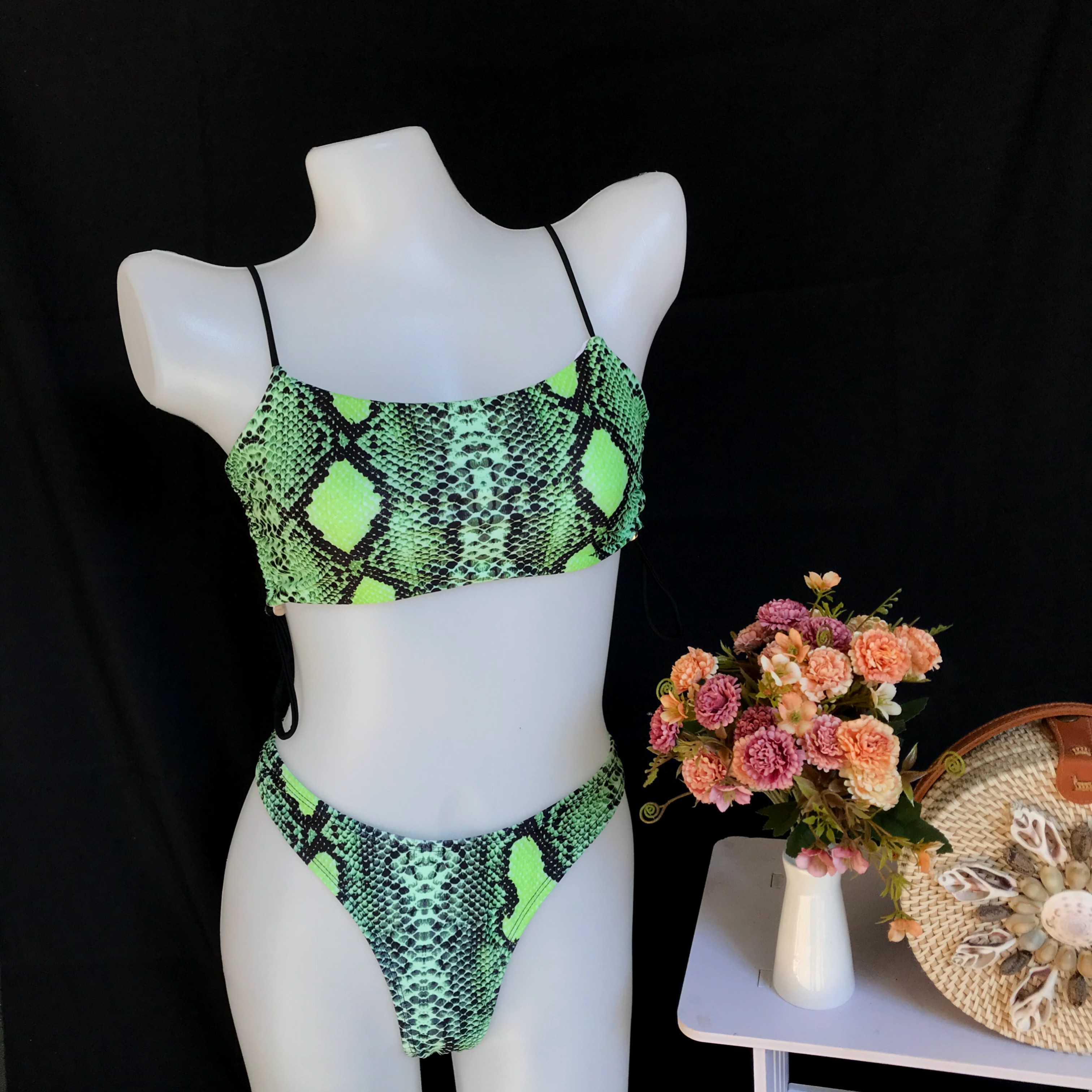Green snake swimsuit online