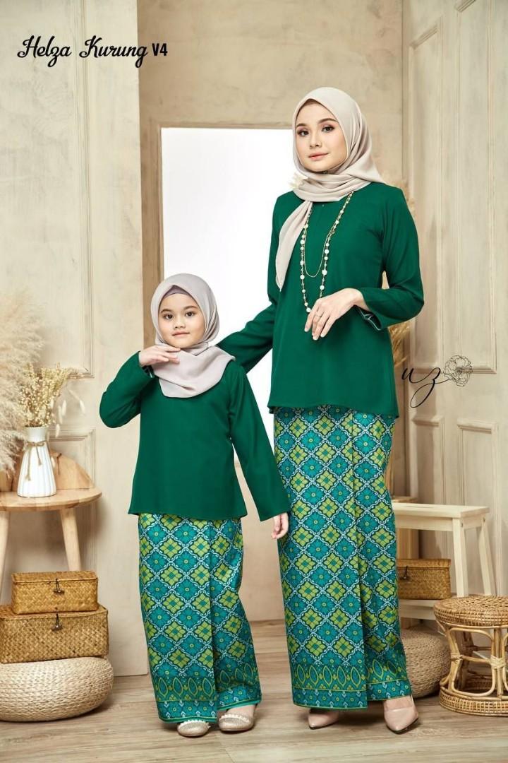 Helza Kurung V4 Women S Fashion Muslimah Fashion Baju Kurung Sets On Carousell