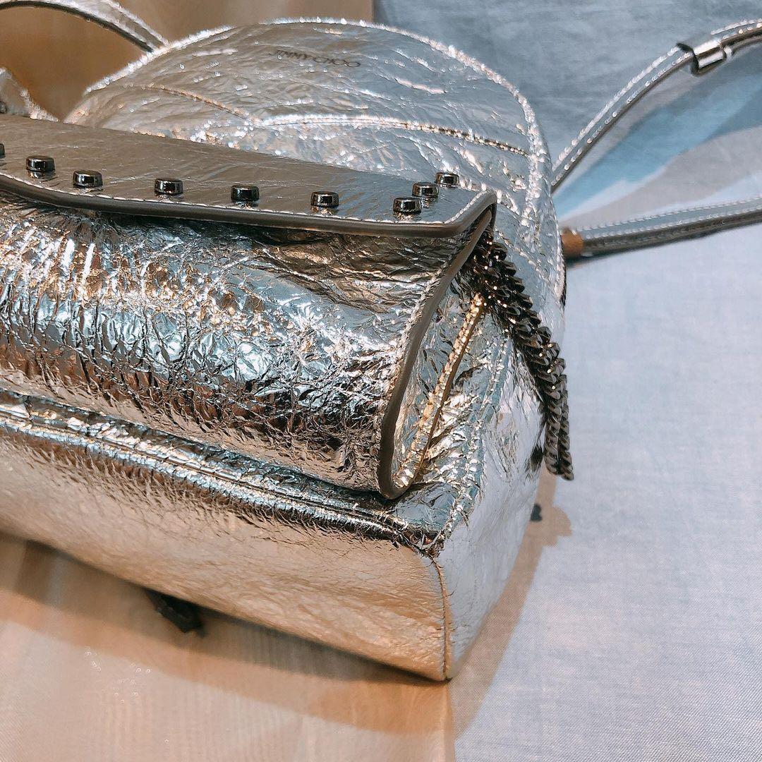 Jimmy Choo Mini Backpack Silver, 女裝 