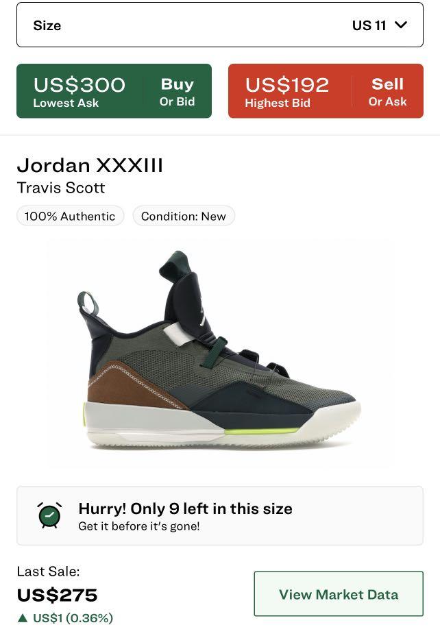 Jordan 33 travis hot sale