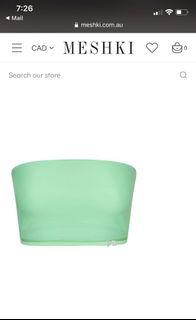Kyndall meshki logo bikini top