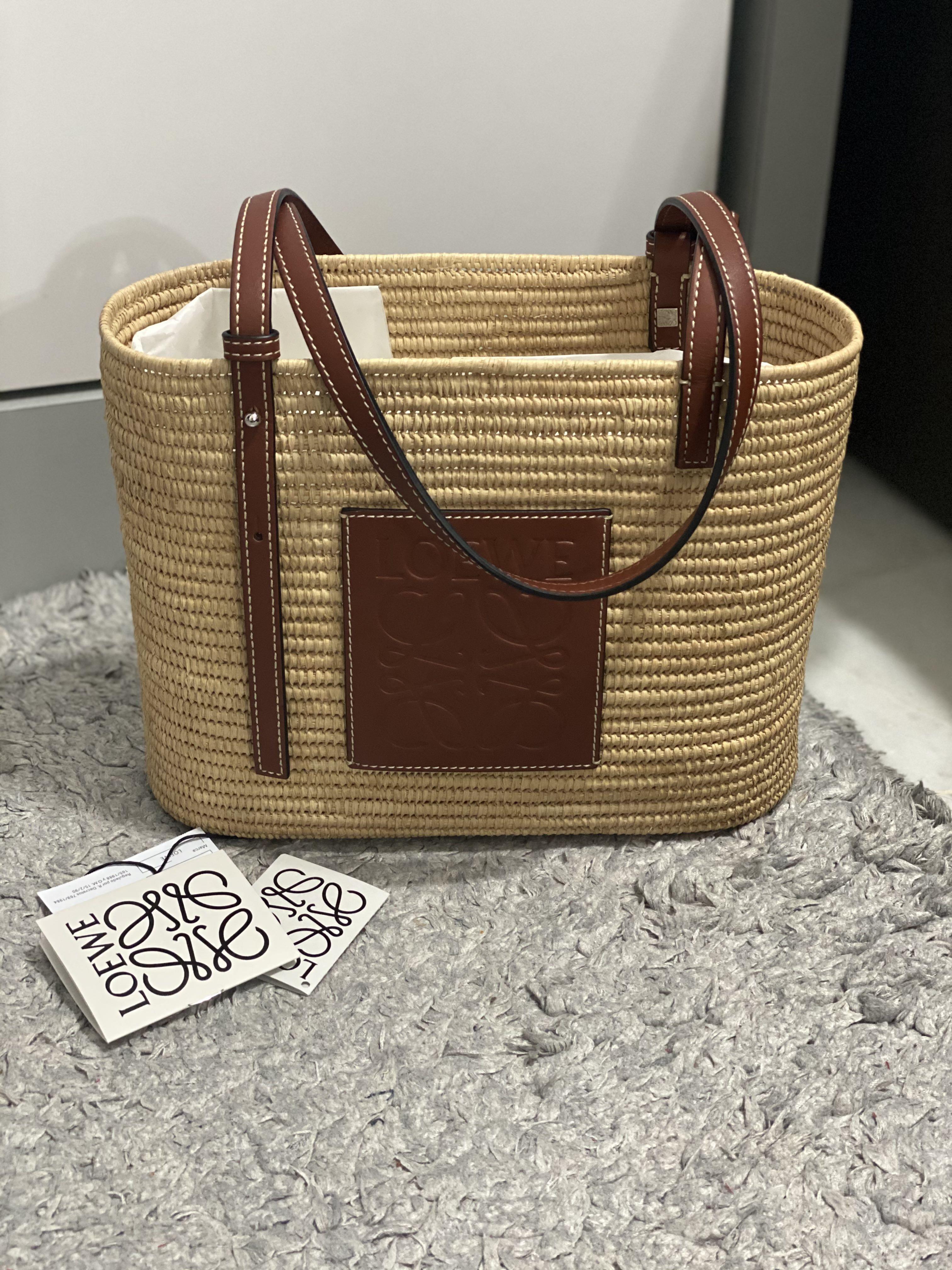 Loewe small square basket bag, Women's Fashion, Bags & Wallets 