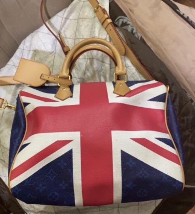 Lv Rare 30cm Speedy B. Royal wedding Union Jack limited edition, Luxury,  Bags & Wallets on Carousell