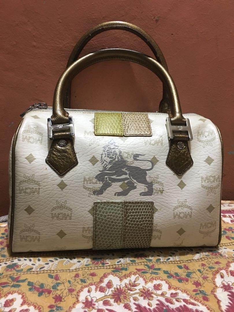 Mcm lion doctors bag Original, Luxury, Bags & Wallets on Carousell