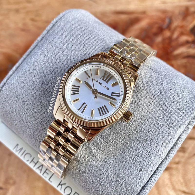 Michael Kors Petite Lexington Gold-tone, Women's Fashion, Watches &  Accessories, Watches on Carousell