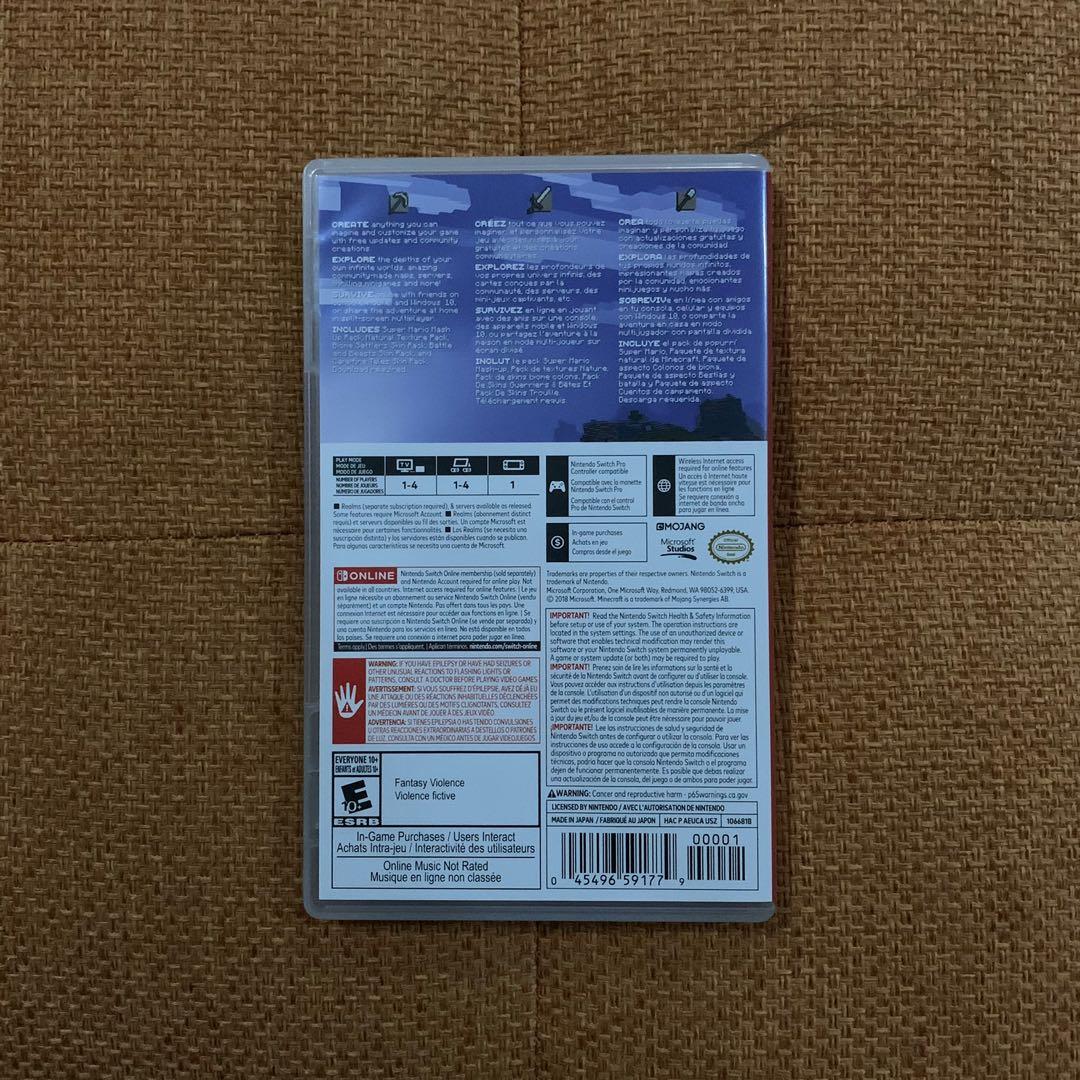 Minecraft Game Card for Nintendo Switch, Video Gaming, Video Games