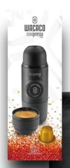 MINIPRESSO NS PORTABLE ESPRESSO MACHINE (Category: Coffee Machines & Makers) located in Marikina City. Submitted by skowshop (Listing ID 1084180552, Image 1). Description: Minipresso NS uses NS CAPSULES* to prepare espresso. The advantage is that the coffee is ground, measured, tamped, with a higher precision than we are capable of doing. There is very little left for error, so your espresso is great every time. It's also more convenient, mess fr
