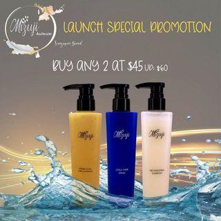 Mizuji shampoo and conditioner Singapore brand!