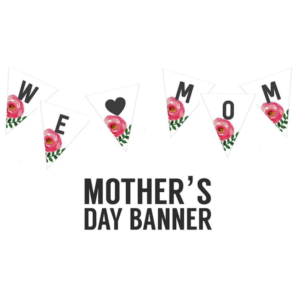 Party Mother’s Day Banner, Hobbies & Toys, Stationary & Craft