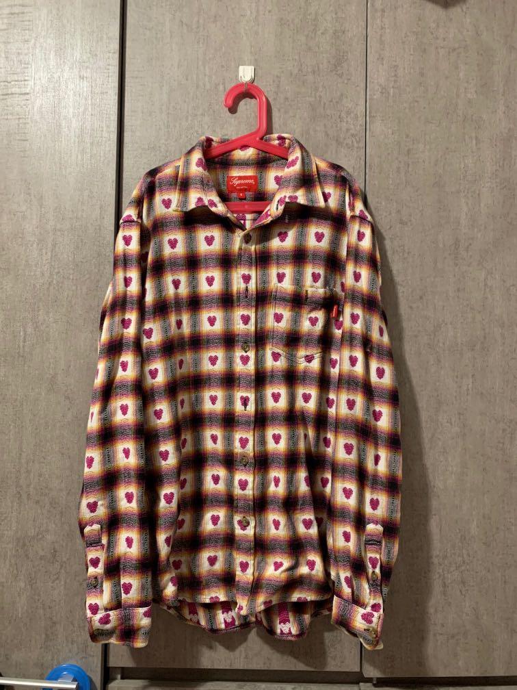 Supreme Hearts Plaid Flannel Shirt - tsm.ac.in