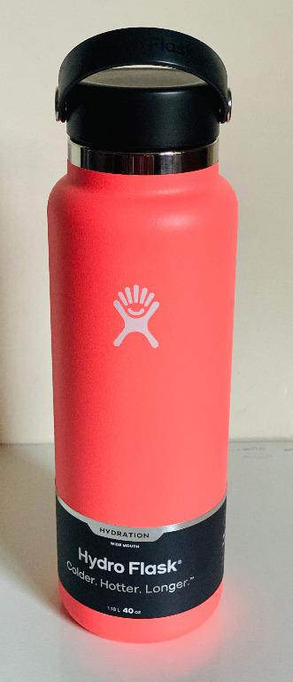 40 oz. Wide Mouth Water Bottle in Neon Pink