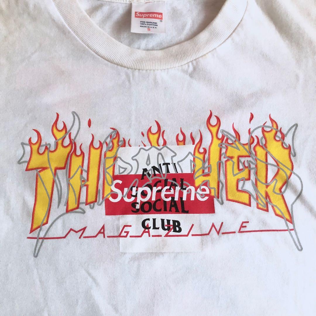 Supreme x off white x hot sale thrasher