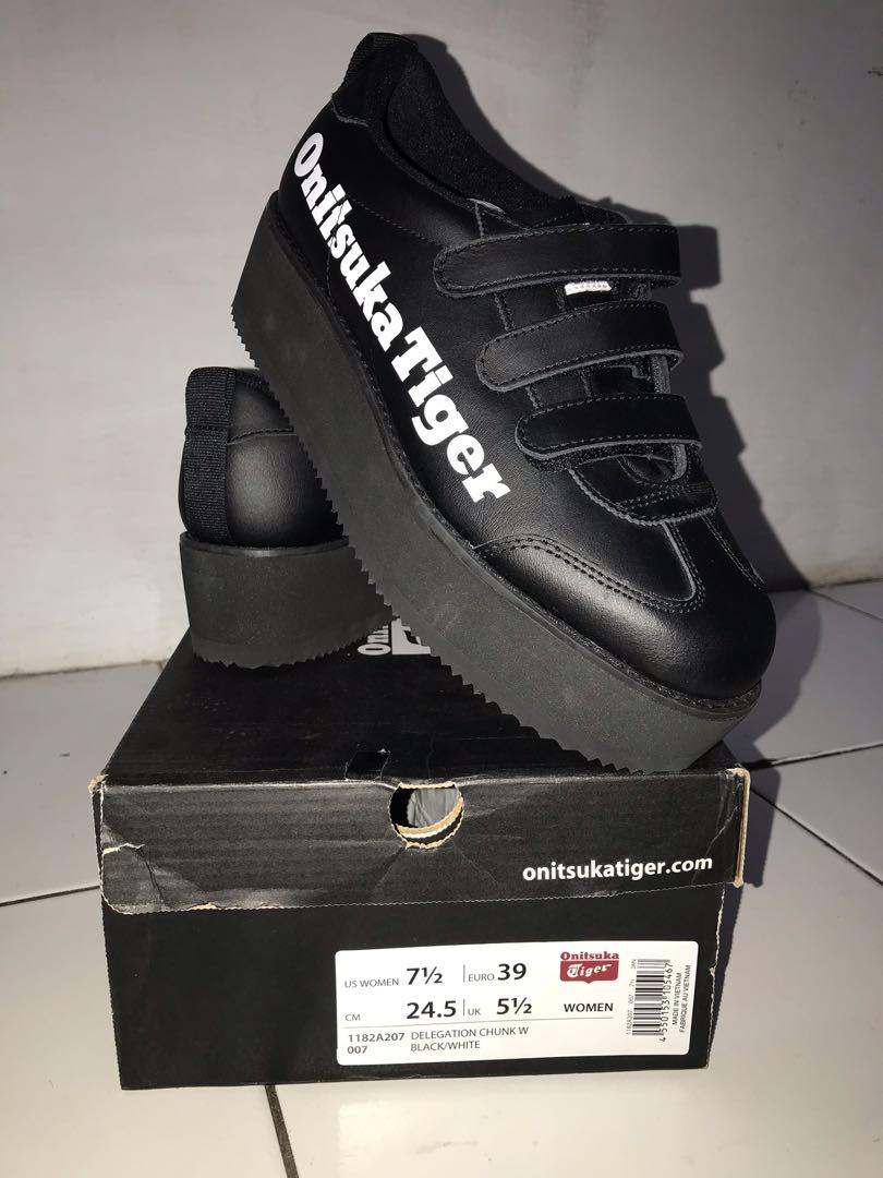オニツカタイガー　チャンク　ブラック24.5cm Onitsuka Tiger スニーカー MEXICO 66 CHUNK / メキシコ