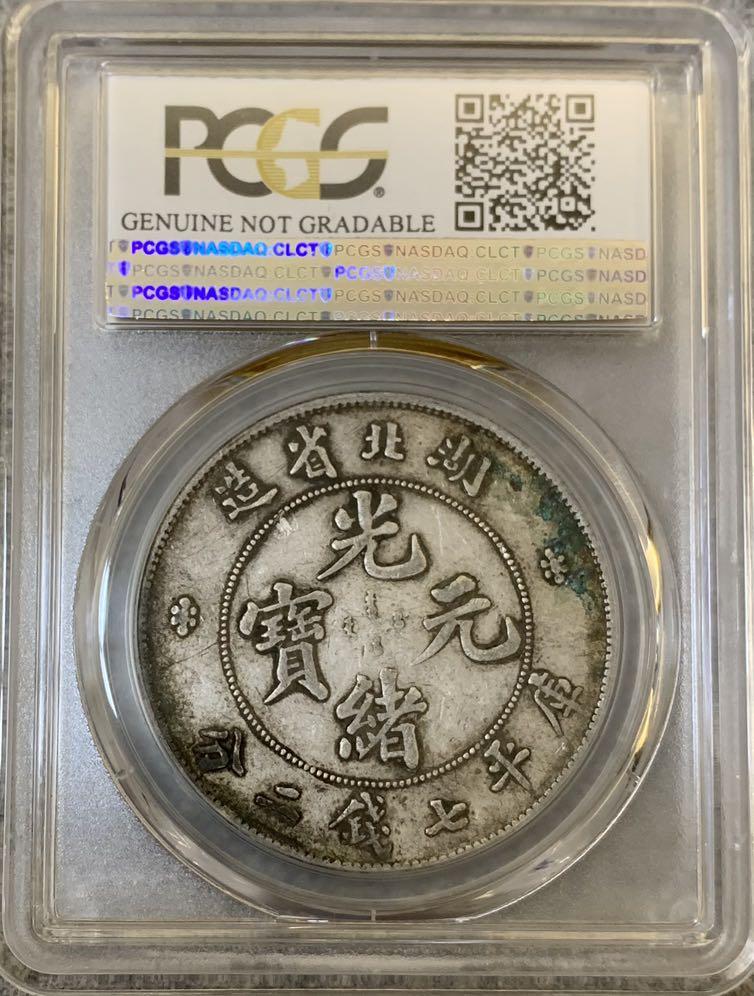 PCGS評級VF 湖北省造光緒元寶庫平七錢二分龍銀, 興趣及遊戲, 收藏品及 