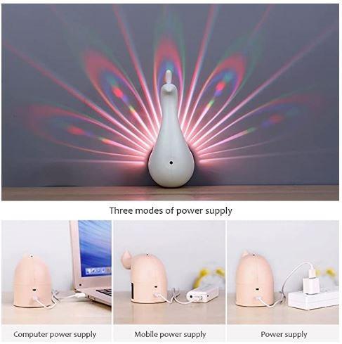 Peacock Shape LED Light Projector Remote Controlled Wall Lamp Night Light Led Sleep Soother Modern (Category: Lighting) located in Manila. Submitted by bargainrepublic_mountain (Listing ID 1084177823, Image 1). Description: Peacock Shape LED Light Projector Remote Controlled Wall Lamp Night Light Led Sleep Soother Modern FREE SHIPPING!! SAME DAY DELIVERY!! (Metro Manila buyers) Less P100 on Shipping Fee of buyers outside Metro Manila. For a minim