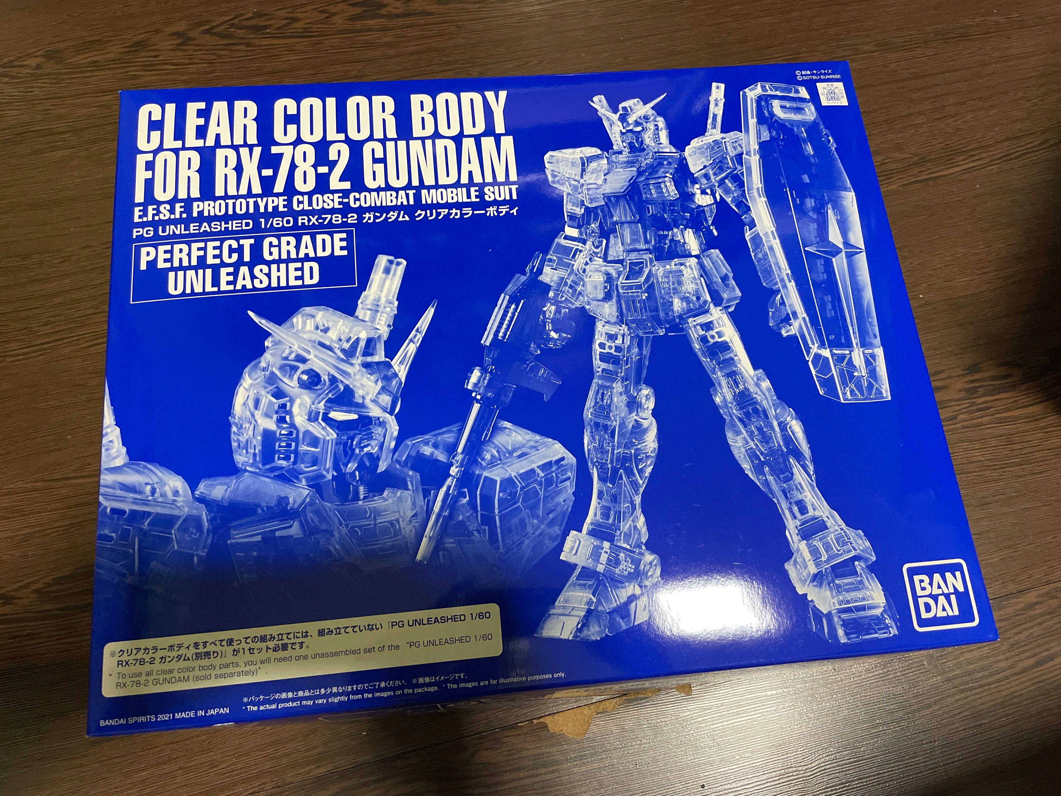 Pg Unleashed 1 60 Clear Color Body For Rx 78 2 Gundam Hobbies Toys Toys Games On Carousell