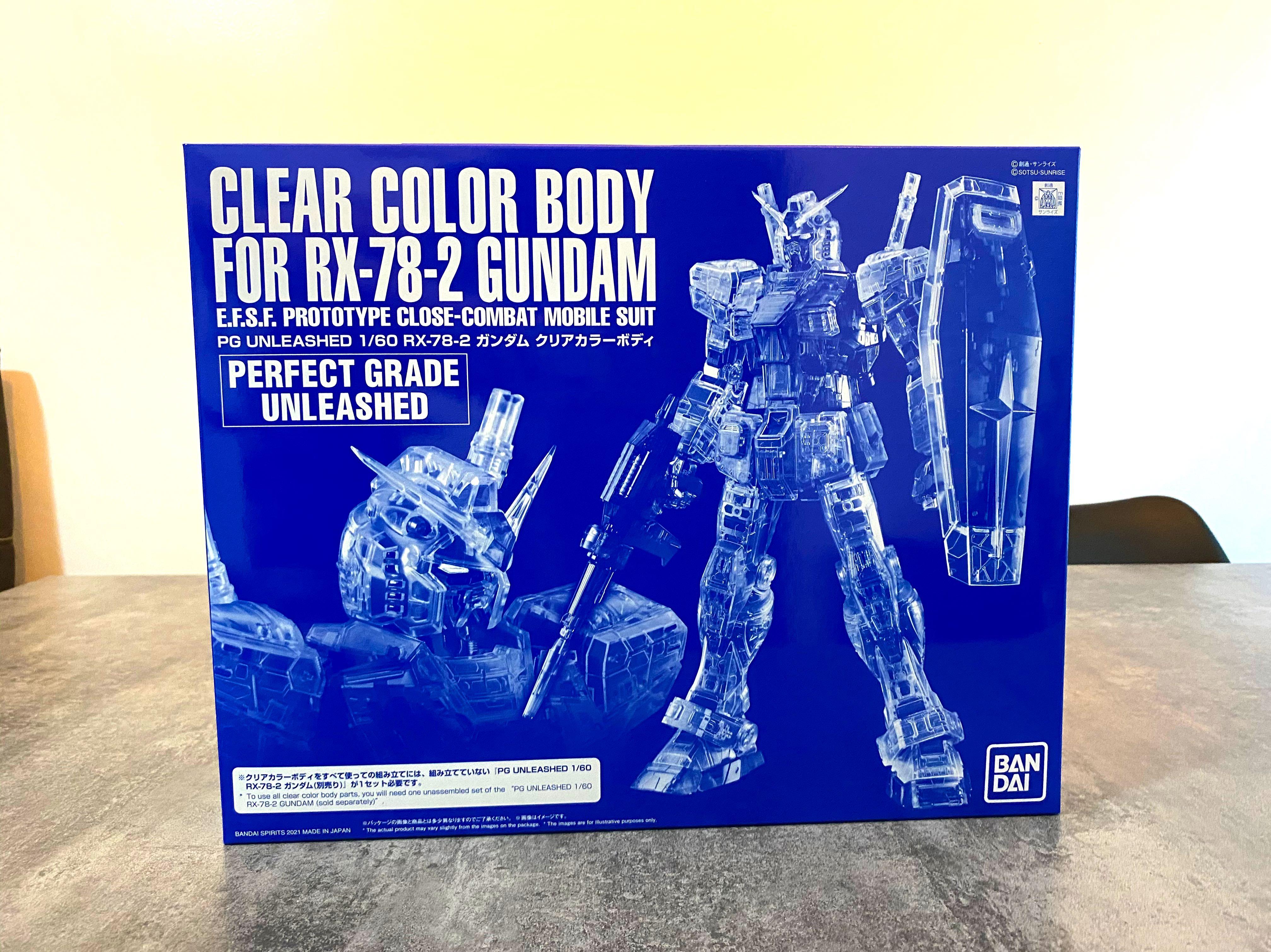 Pg Unleashed 1 60 Clear Color Body For Rx 78 2 Gundam Gunpla Toys Games Bricks Figurines On Carousell