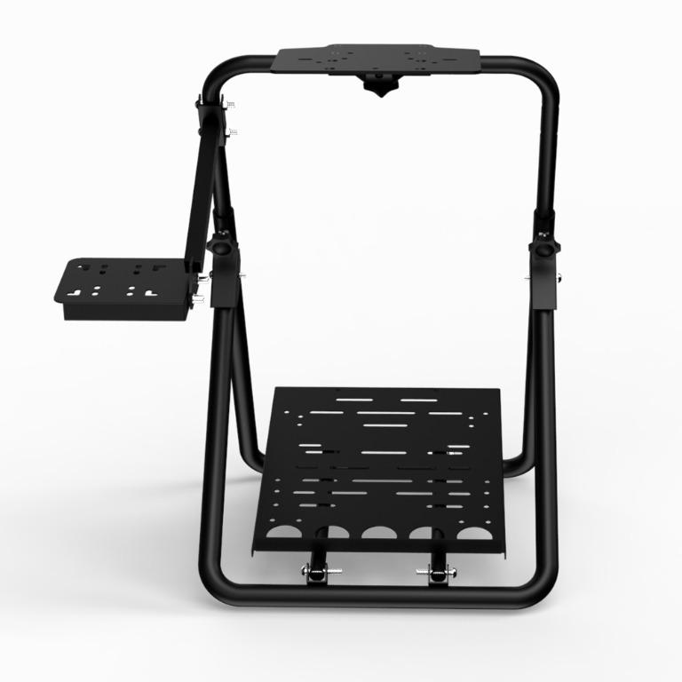 PXN A9 Racing Wheel Stand for Gaming, Stainless Steel and Foldable (Category: Other Accessories) located in Singapore. Submitted by daytech (Listing ID 1084219451, Image 2). Description: ✅ Ready Stock in SG ✅ Brand New in Box ✅ 100% Authentic PXN Product (Authorized Reseller) ✅ One Year Local Seller Warranty 🔥 Universal Compatibility (PXN, Logitech, Fanatec, Thrustmaster Moza etc.) 🔥 Adjustable Pedal (0-45°)/ Shifter Placement 🔥 Adjustable Hei