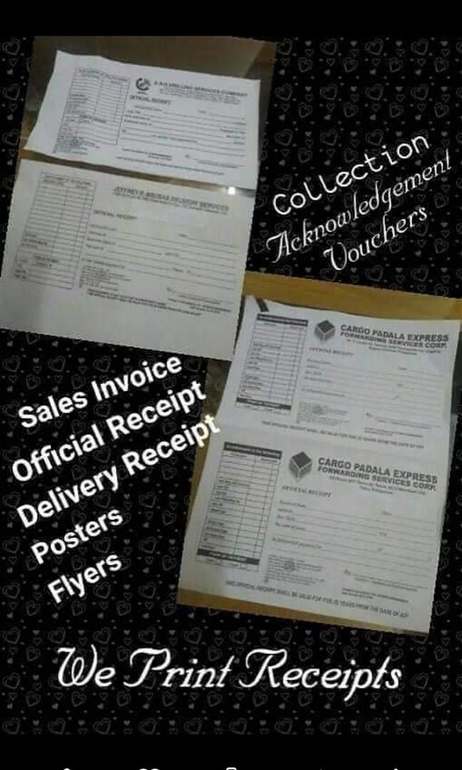 Receipt PRINTING BIR Accredited, Everything Else, Others on Carousell