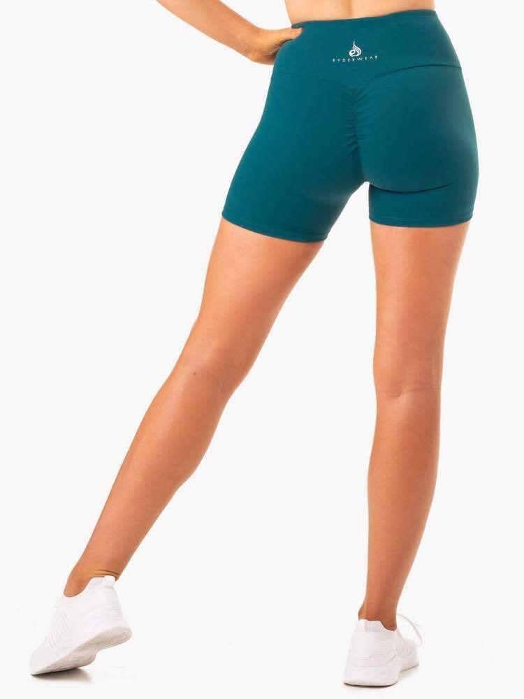 Staples Scrunch Bum Mid Length Shorts