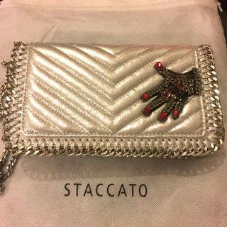 Beautiful STACCATO bling bling clutch/ Wallet On Chain / Crossbody Bag (100% new) for Clubbing / Parties64231358076419110