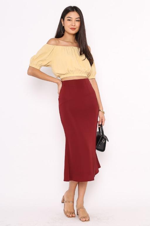 Bodycon flare skirt sale