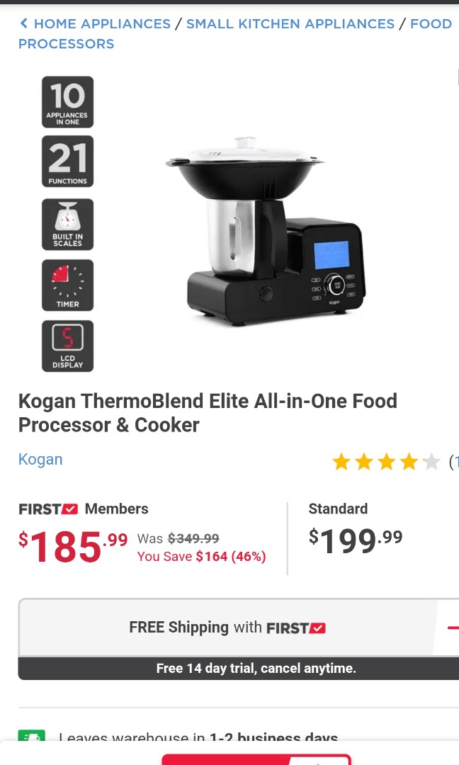 Sale Thermoblend Elite All In One Food Processor Cooker 10 Appliances In 1 Tv Home Appliances Kitchen Appliances Cookers On Carousell
