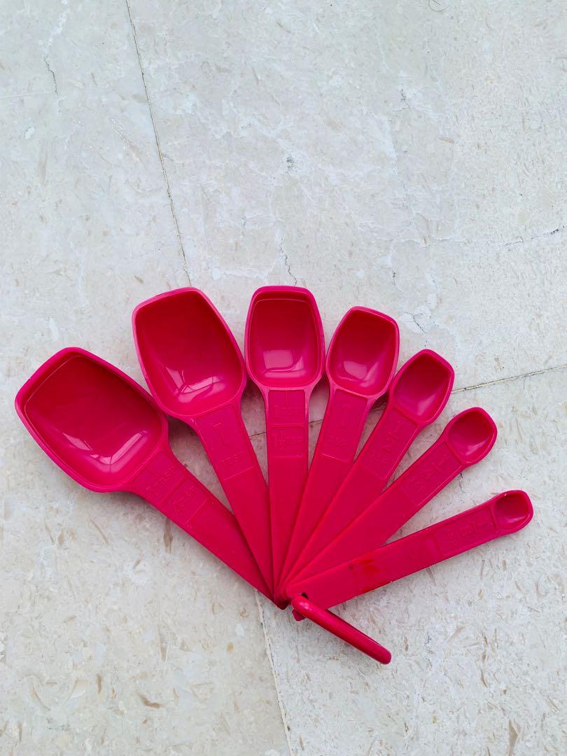Tupperware measuring spoons set of 7 furniture home living