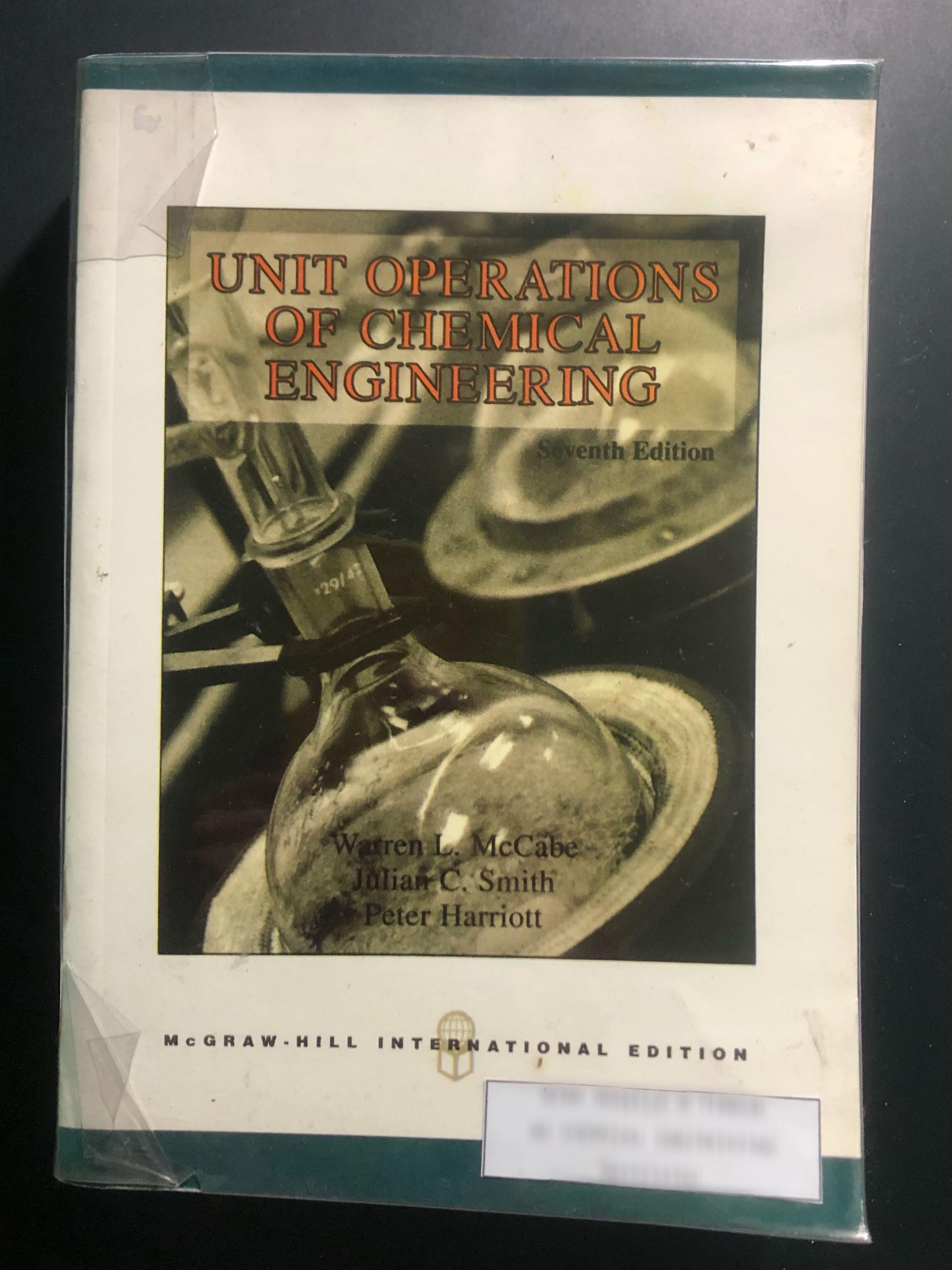Unit Operations of Chemical Engineering 7th Edition by McCabe, Smith