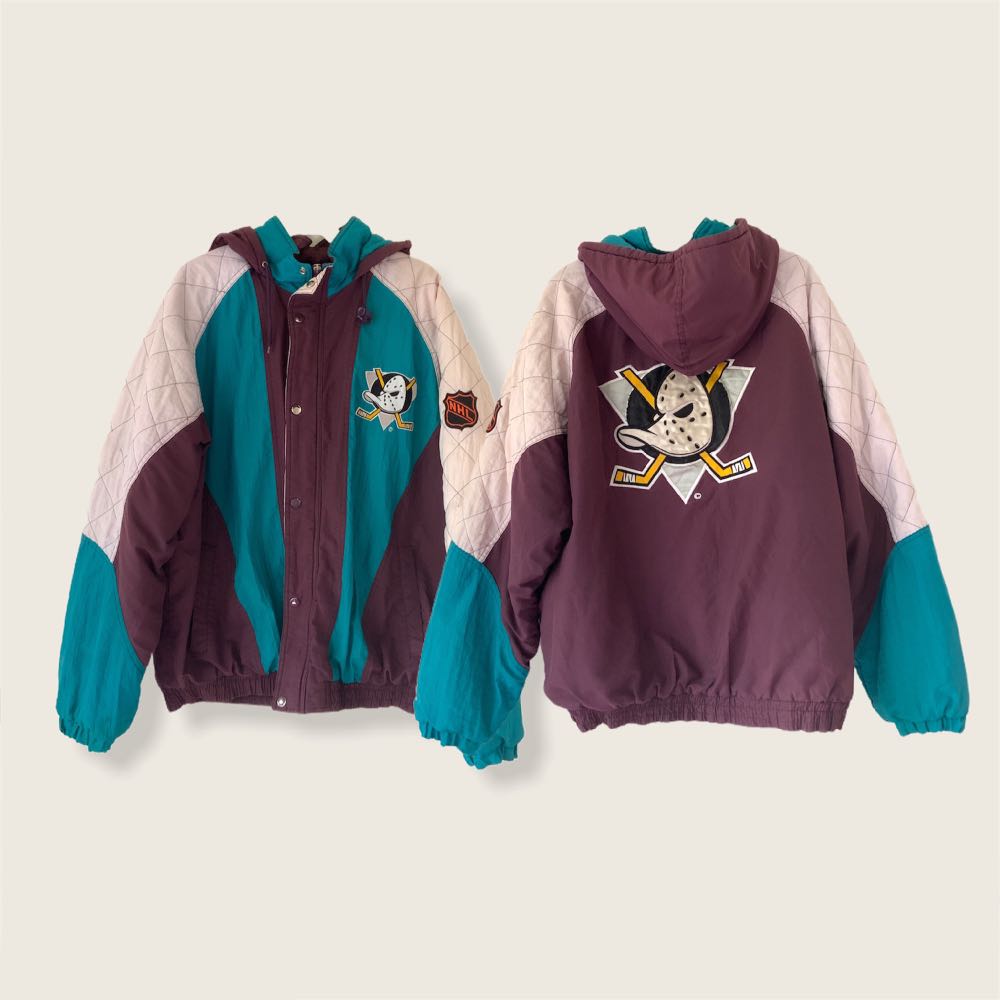 Vintage Anaheim Mighty Ducks Puffer Jacket, Men's Fashion, Coats ...