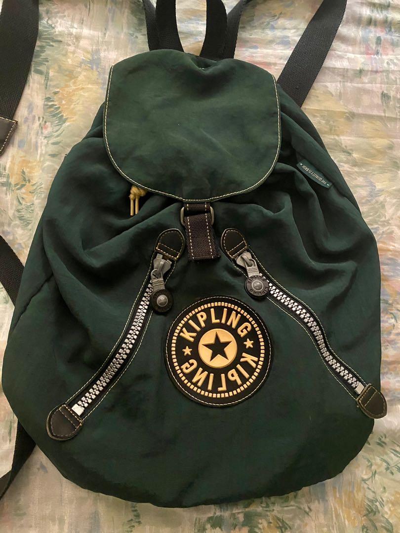 Vintage kipling backpack top