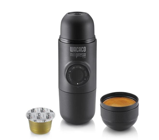 Wacaco Minipresso CA Portable Espresso Coffee Machine (Category: Coffee & Tea Tableware) located in Marikina City. Submitted by skowshop (Listing ID 1084176277, Image 1). Description: Minipresso CA uses capsules to prepare espresso. The advantage is that the coffee is ground, measured, tamped, with a higher precision than we are capable of doing. There is very little left for error, so your espresso is great every time. It's also more convenient,