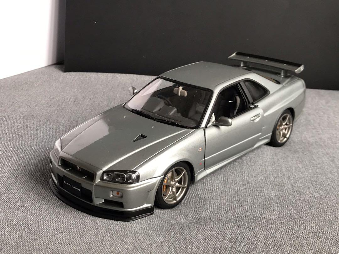 1 18 Autoart Nissan R34 Gtr V Spec Ii Skyline 興趣及遊戲 收藏品及紀念品 明星周邊 Carousell
