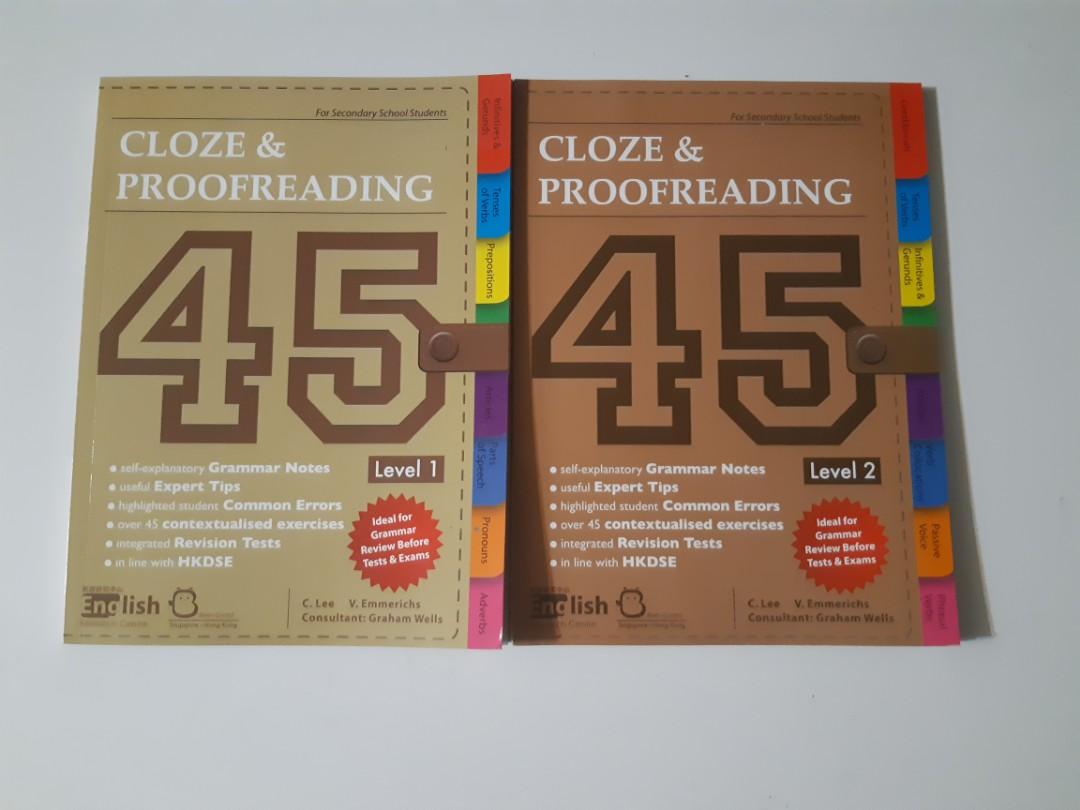 中學英文補充練習cloze Proofreading 興趣及遊戲 書本 文具 教科書 Carousell