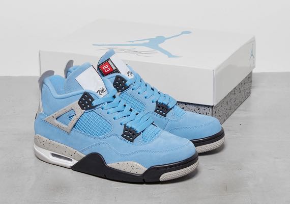 Air Jordan 4 University Blue Men S Fashion Footwear Sneakers On Carousell