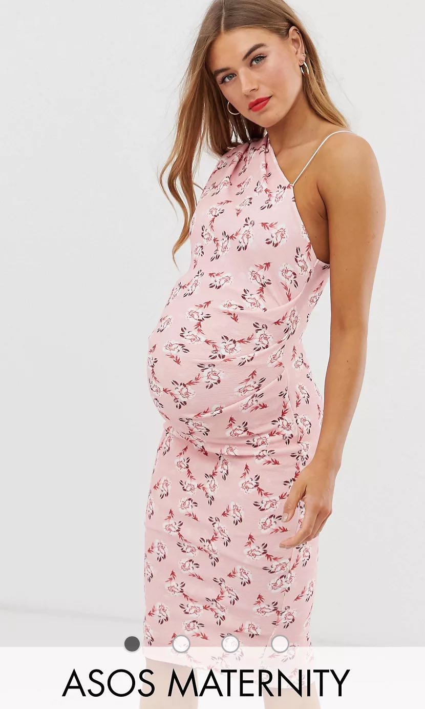 Asos one shoulder maternity dress, Women's Fashion, Maternity wear