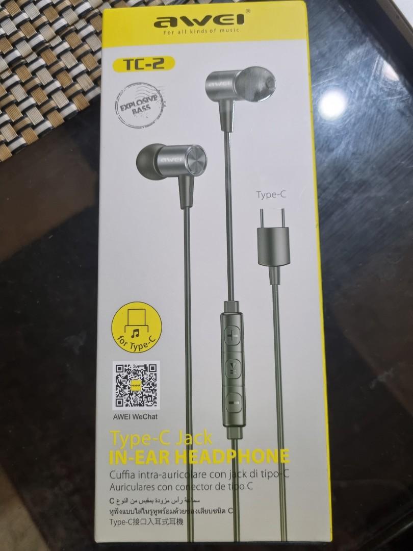 Awei type c earphones Audio Earphones on Carousell