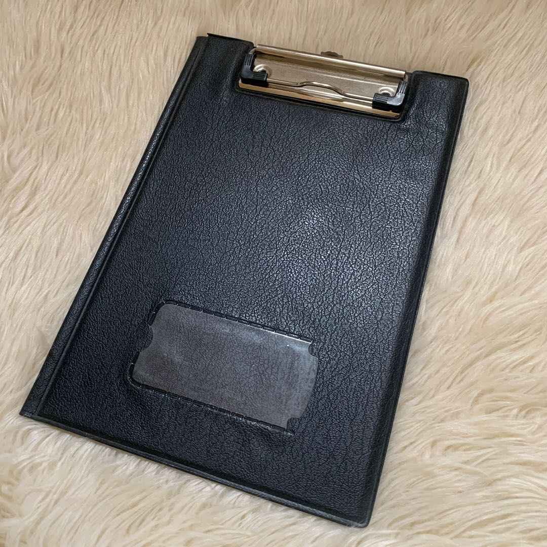 Black Clipboard HALF Bond Paper Size, Hobbies & Toys, Stationary