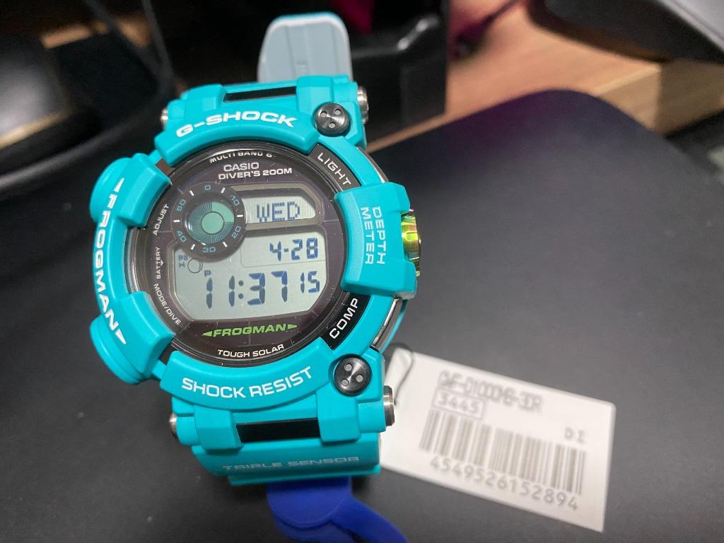 Casio frogman blue store