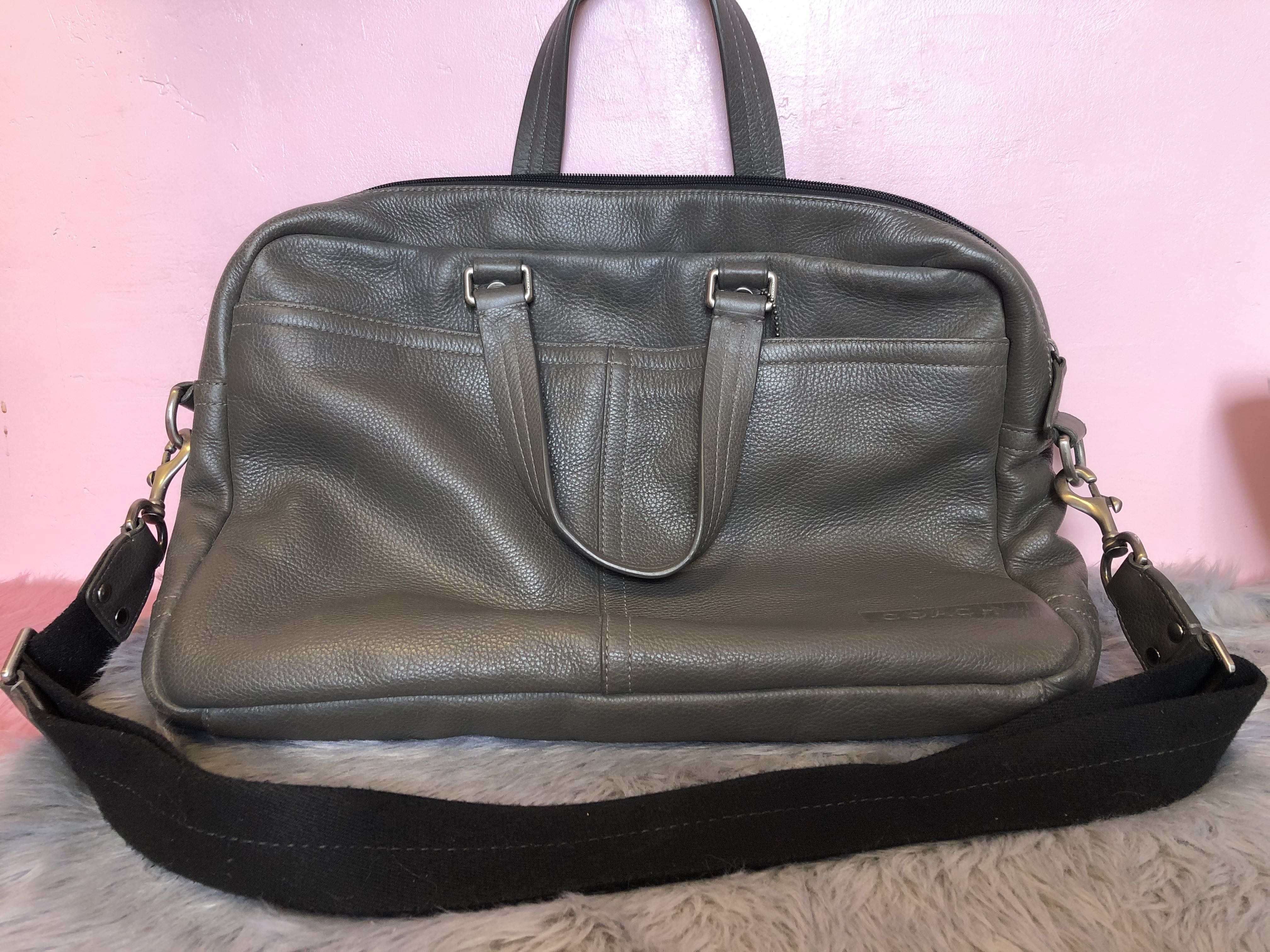 Coach Leather Laptop Bag Large size, Luxury, Bags & Wallets on Carousell