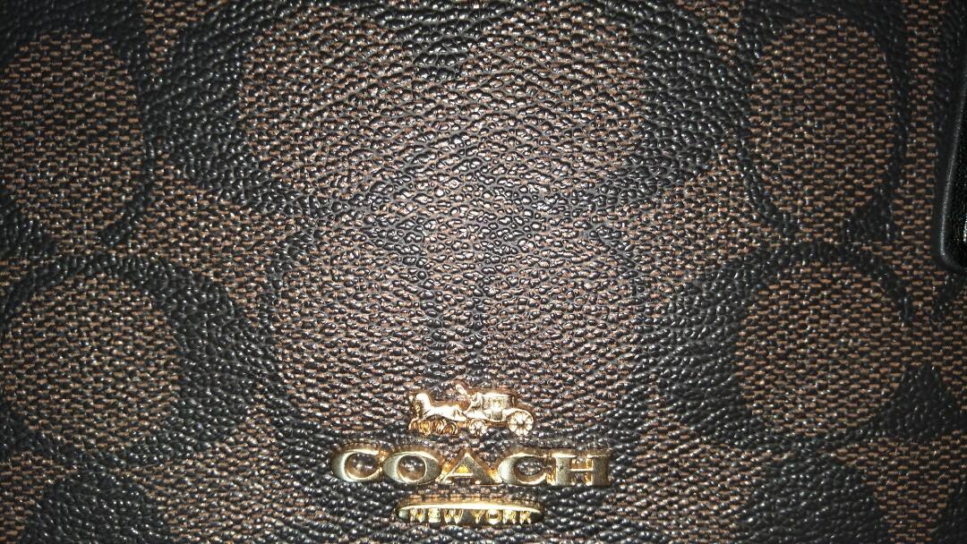 Coach mini sierra Authentic, Fesyen Wanita, Tas & Dompet di Carousell