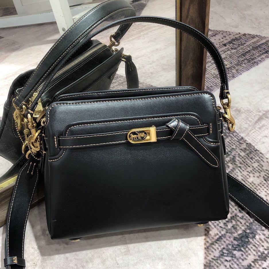 coach tate carryall black