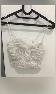 Crop Top / Atasan Pesta / Atasan Bunga / Flowery Top
