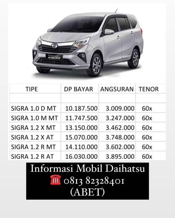 DP MURAH Daihatsu Sigra mulai 10 jutaan. Daihatsu Fatmawati ...