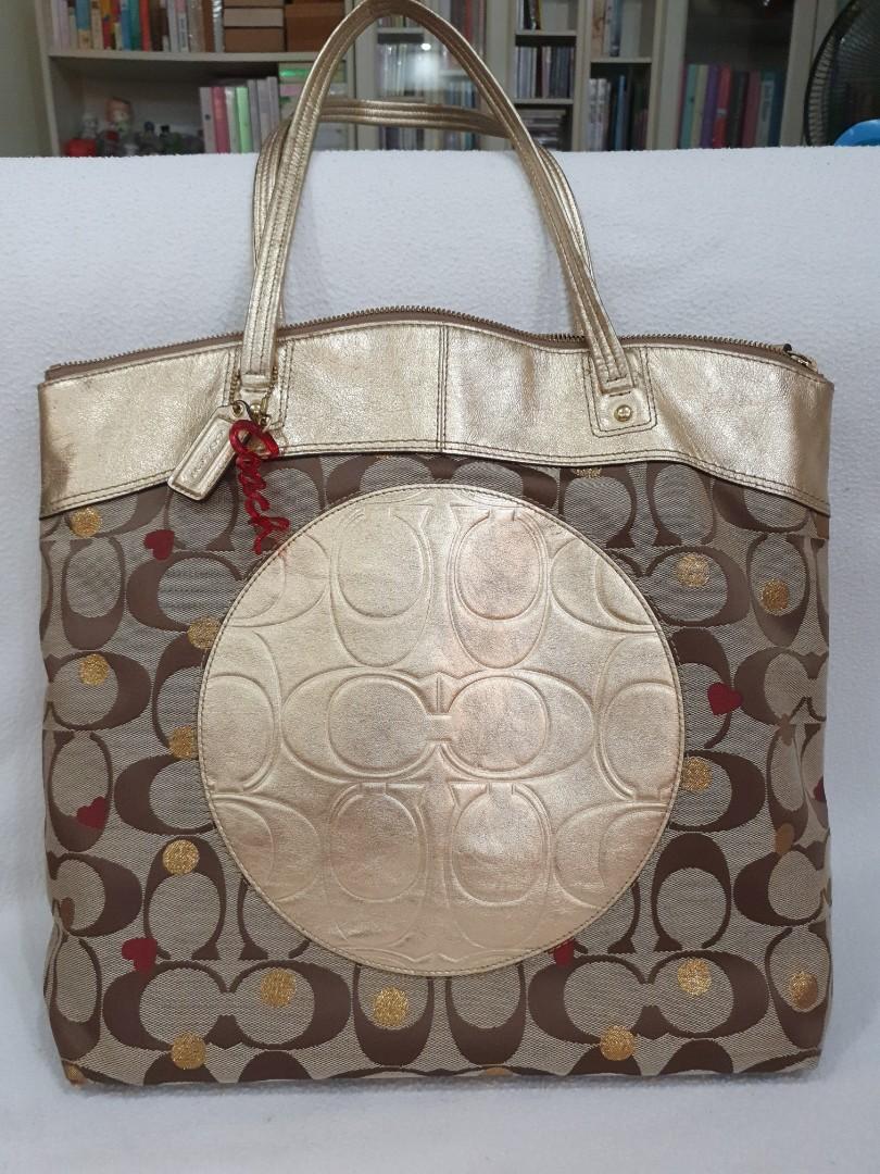 Gold coach new arrivals tote